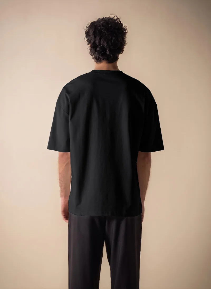 SHAPES DETAIL PRINTED MIDWEIGHT T-SHIRT