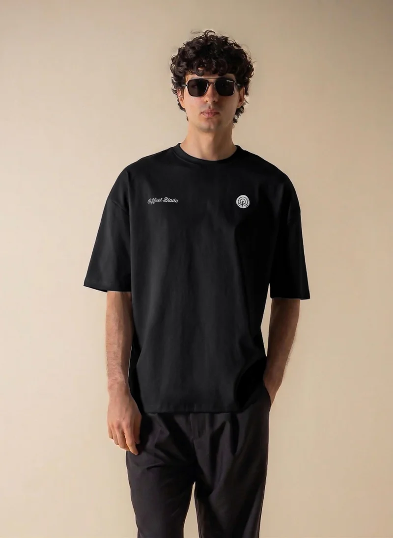 SHAPES DETAIL PRINTED MIDWEIGHT T-SHIRT