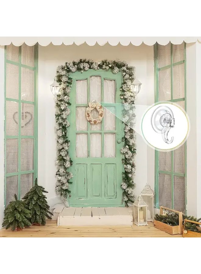 2pcs Small Strong Suction Cup Hooks Reusable For Shower Bathroom Tile Window - Image 5