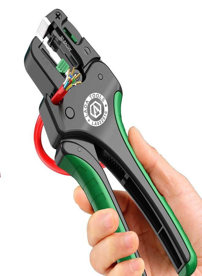 LAOA Wire stripper,Multifunctional Fast Fully Automatic Wire Stripper,Wire Cutter,Peeling Pliers with Return Spring,0.05m²,Thin/Thick Wire,Multi-Stranded Wire Can be Stripped - Image 1