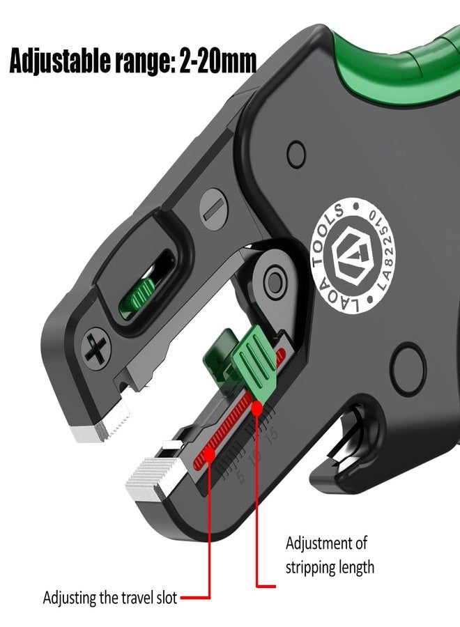 LAOA Wire stripper,Multifunctional Fast Fully Automatic Wire Stripper,Wire Cutter,Peeling Pliers with Return Spring,0.05m²,Thin/Thick Wire,Multi-Stranded Wire Can be Stripped - Image 5