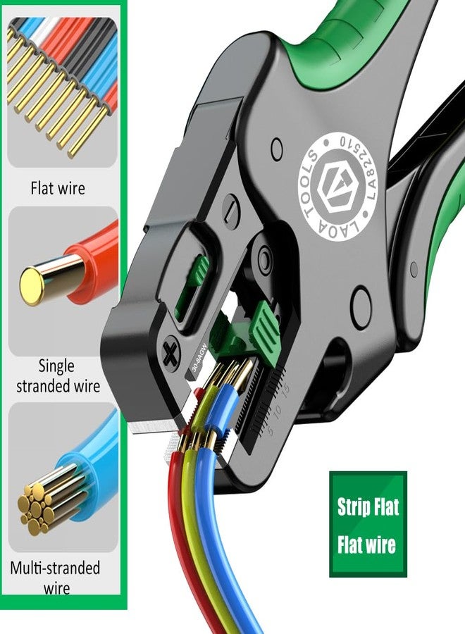 LAOA Wire stripper,Multifunctional Fast Fully Automatic Wire Stripper,Wire Cutter,Peeling Pliers with Return Spring,0.05m²,Thin/Thick Wire,Multi-Stranded Wire Can be Stripped - Image 3
