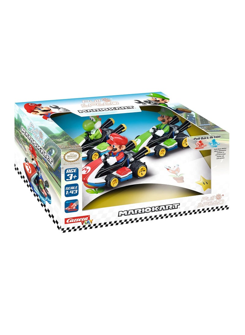 Carrera Unbekannt SUPER MARIO Pull Back Kart Set | Exciting Racing Fun | Perfect Gift for Super Mario Fans & Kids  - Image 1