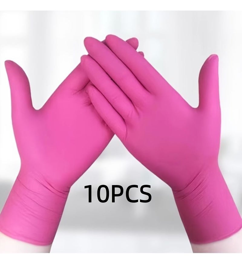 Pink Cleaning Gloves Size L Ideal For Household Home Use - Image 3