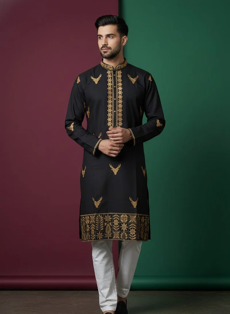 Lehar The Black Majesty Kurta Set