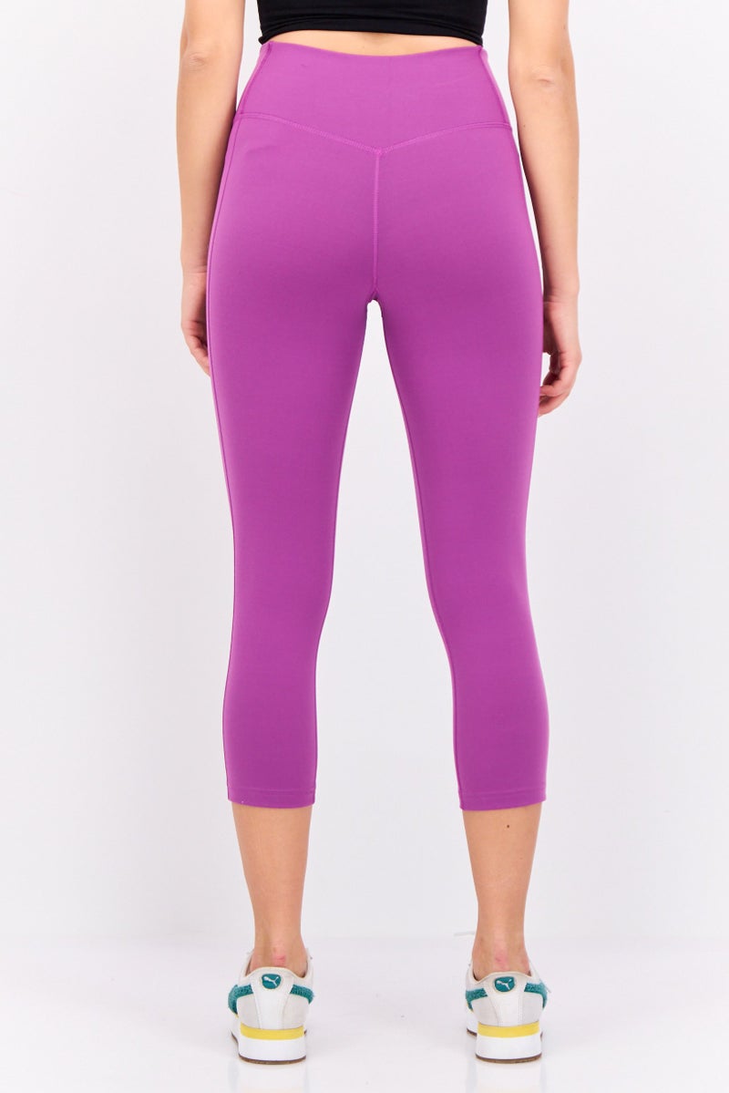 Nike Women Tight Fit Training Capri Leggings, Purple - Image 3