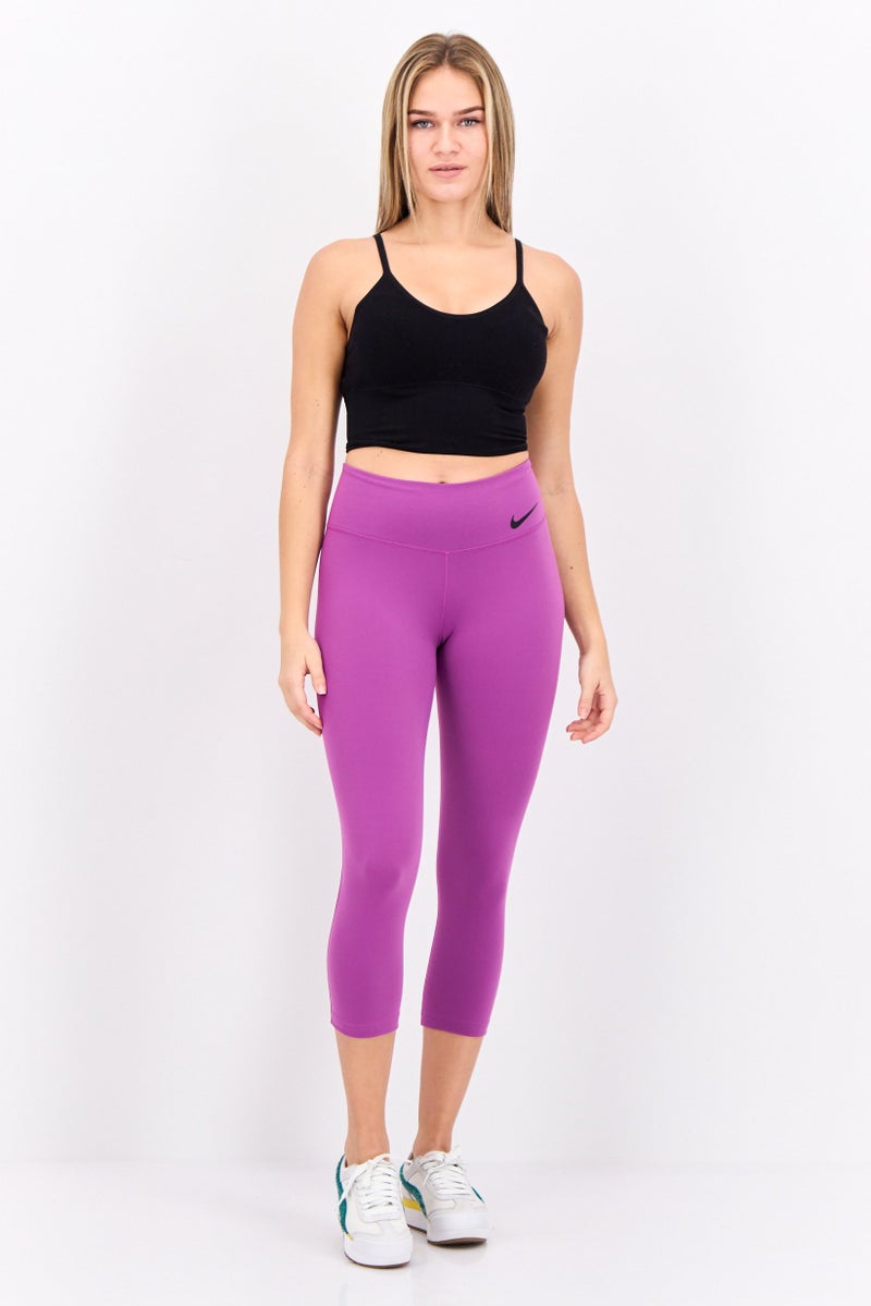 Nike Women Tight Fit Training Capri Leggings, Purple - Image 4