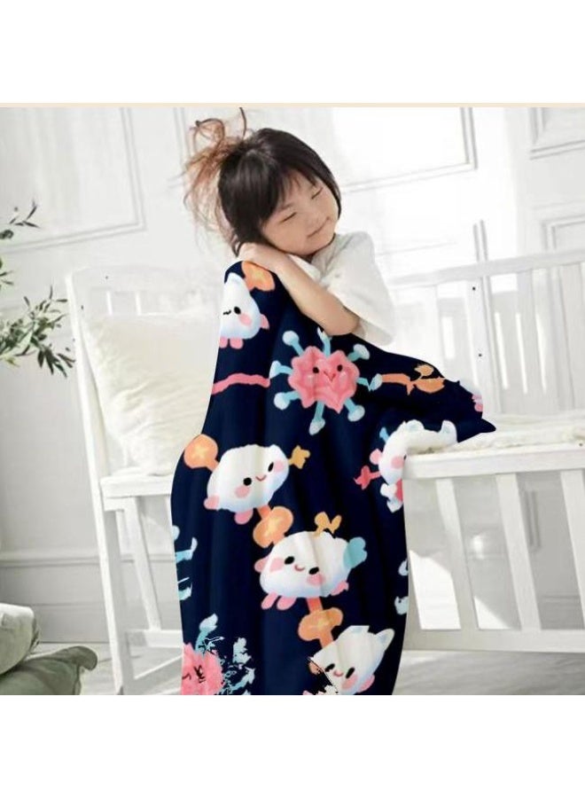 general Flannel thin blanket (warm and comfortable, suitable for sleep, gaming, dust removal and sandproof) 150cm*200cm - 945 - Image 3