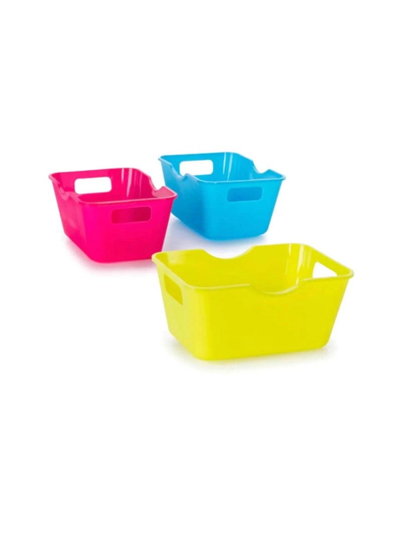 Crafter's Toolbox™ Mini Colorful Storage Bins 4 x 2.75 inches 3 pieces - Image 1