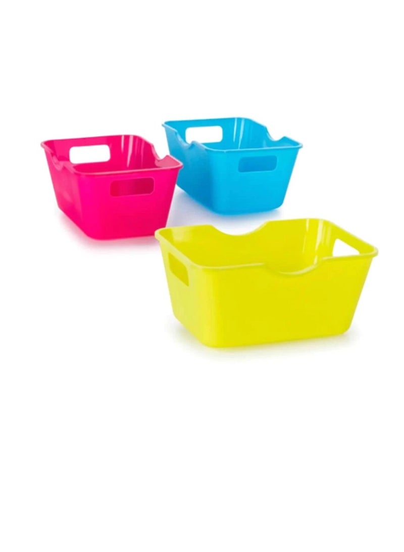 Crafter's Toolbox™ Mini Colorful Storage Bins 4 x 2.75 inches 3 pieces - Image 2