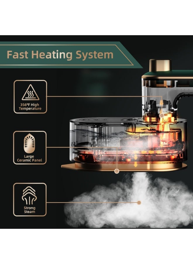 Bukela Mini Steam Iron For Clothes,Portable Steam Iron 360° Wrinkles Remove,Mini Steam Iron For Clothes Travel Size With 180°Rotatable Handle Support Dry And Wet Ironing For Home/Travel/College - Image 4