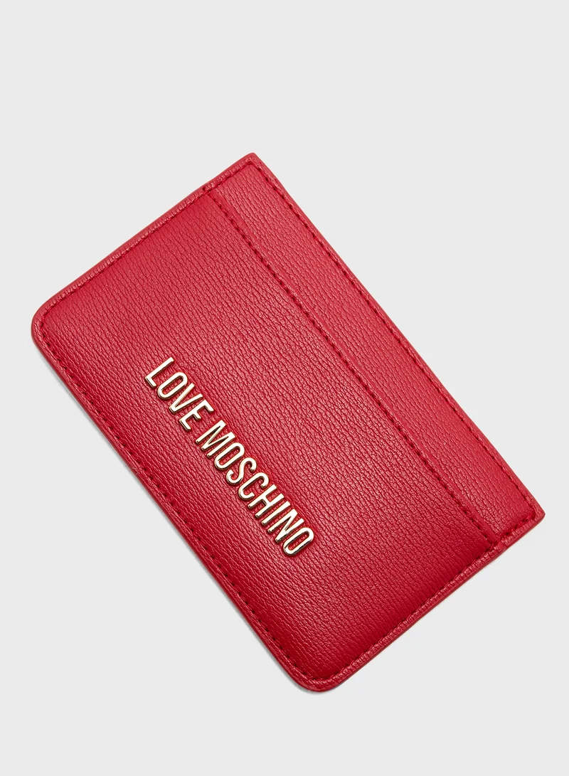 Love Moschino Logo Detailed Signature Wallet