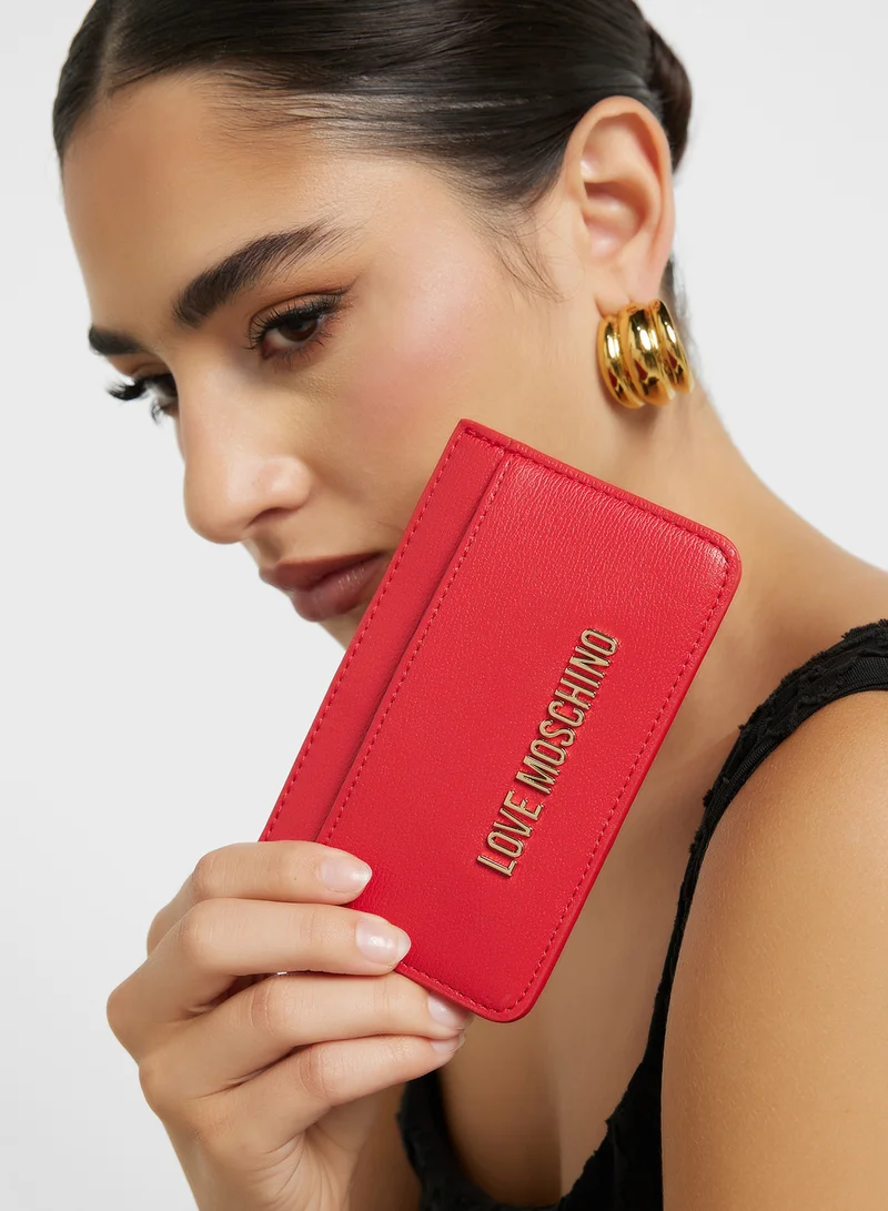 Love Moschino Logo Detailed Signature Wallet