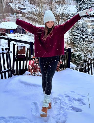 Laite Hebe Fleece Lined Leggings Women - High Waisted Winter Yoga Pants Tummy Control Soft Thermal Warm for Hiking Workout - Image 2