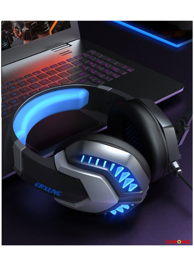 CARONIC Gaming Headset With Microphone Gaming Headphones PC 3.5 mm Jack Stereo Bass Compatible With PS4 PS5 Switch PC Laptop Mac  - Image 5