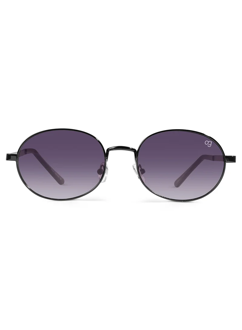 ووجلز Gentleman Bold  Purple X Copper Round Sunglasses