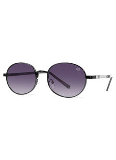 Woggles Gentleman Bold  Purple X Copper Round Sunglasses  - Image 2