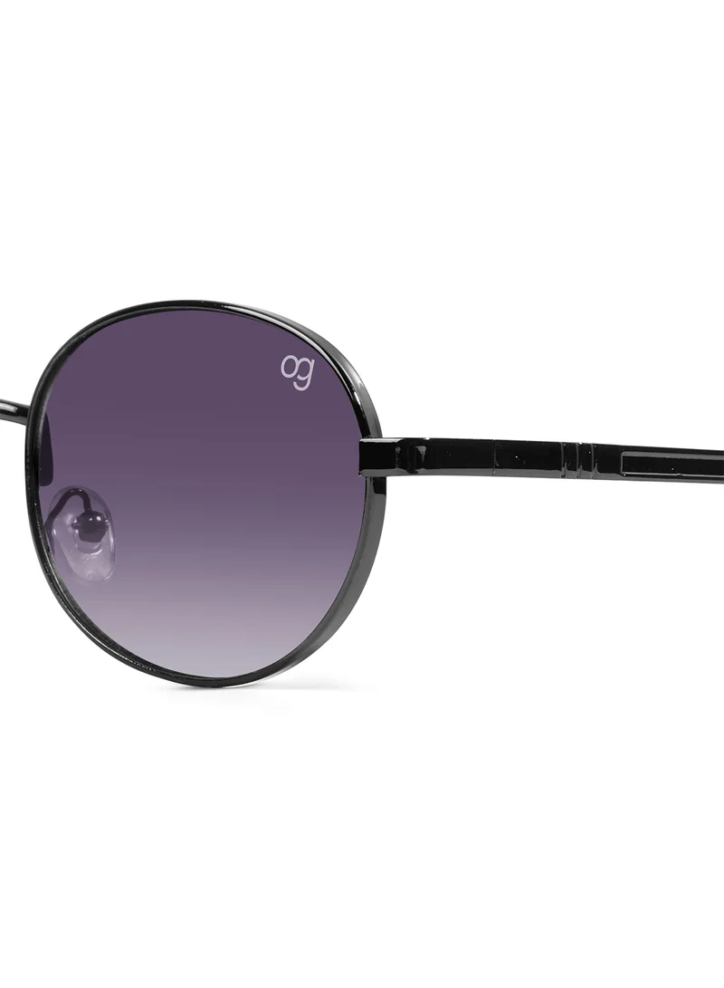 ووجلز Gentleman Bold  Purple X Copper Round Sunglasses