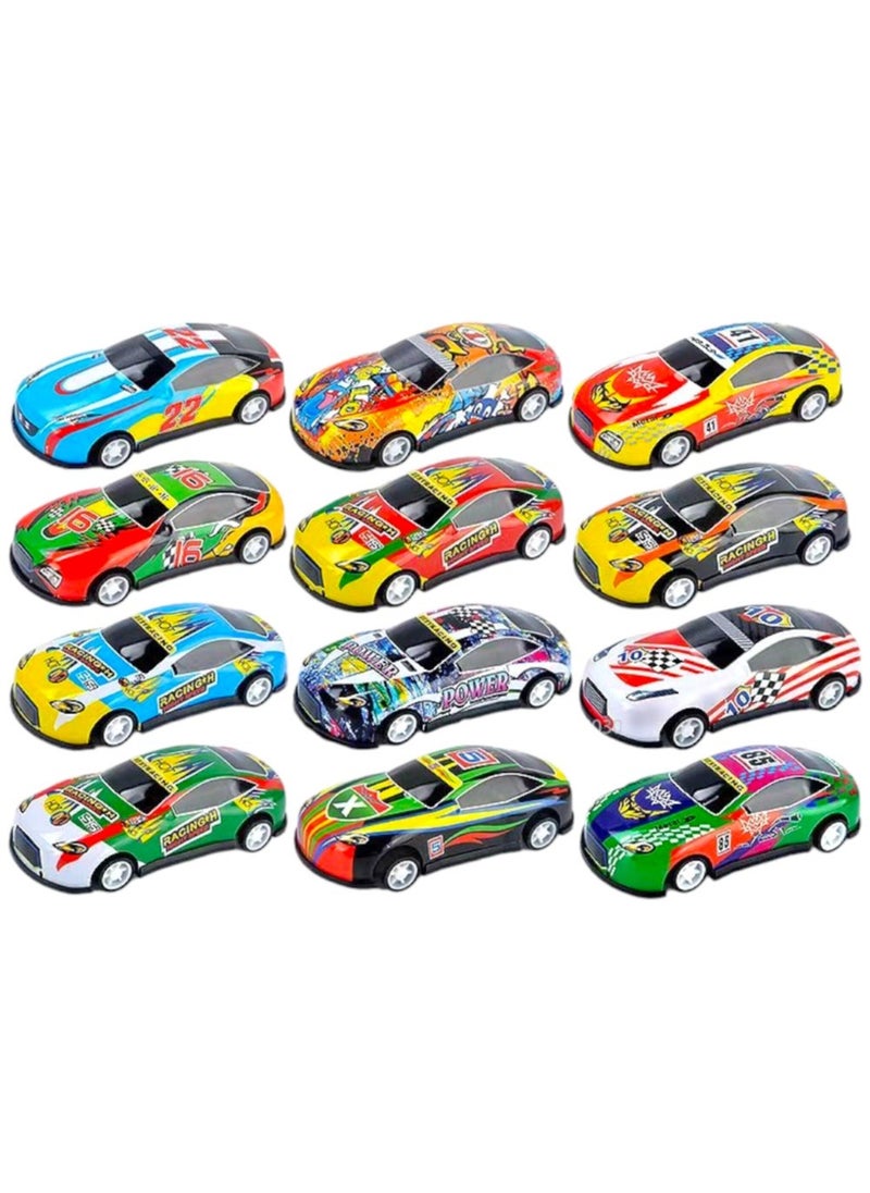 Toy Box - Metal Mini Cars Friction Power Alloy Racing Cars for Toddler 12pcs - Image 1