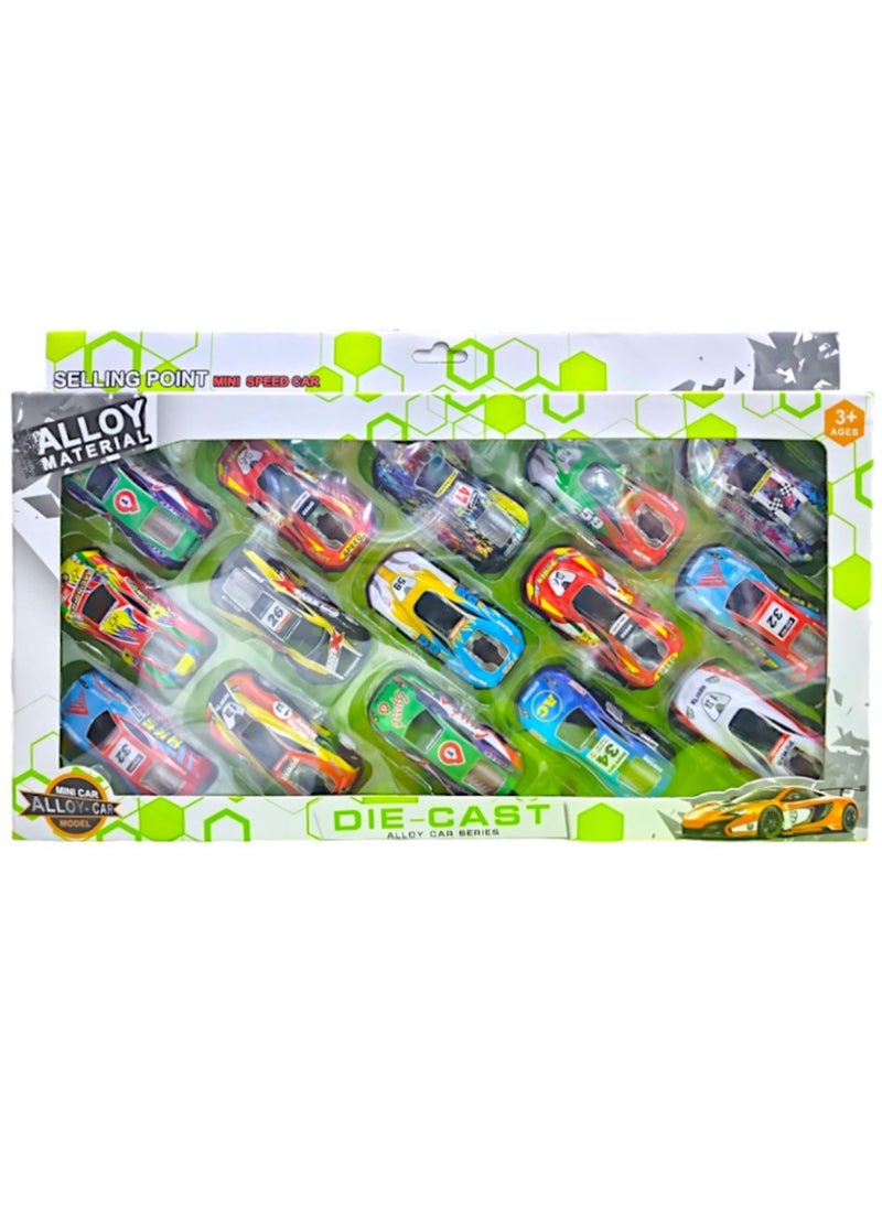 Toy Box - Metal Mini Cars Friction Power Alloy Racing Cars for Toddler 12pcs - Image 1
