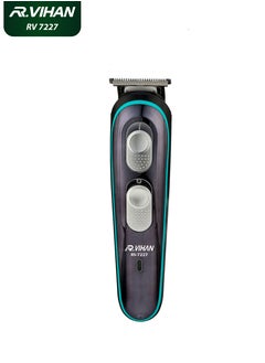 R.VIHAN Professional Hair Clipper RV-7227 | USB Rechargeable Cordless Hair & Beard Trimmer for Men | Electric Grooming Kit with 4 Attachment Combs, Portable Wireless Hair Clipper  - Image 1