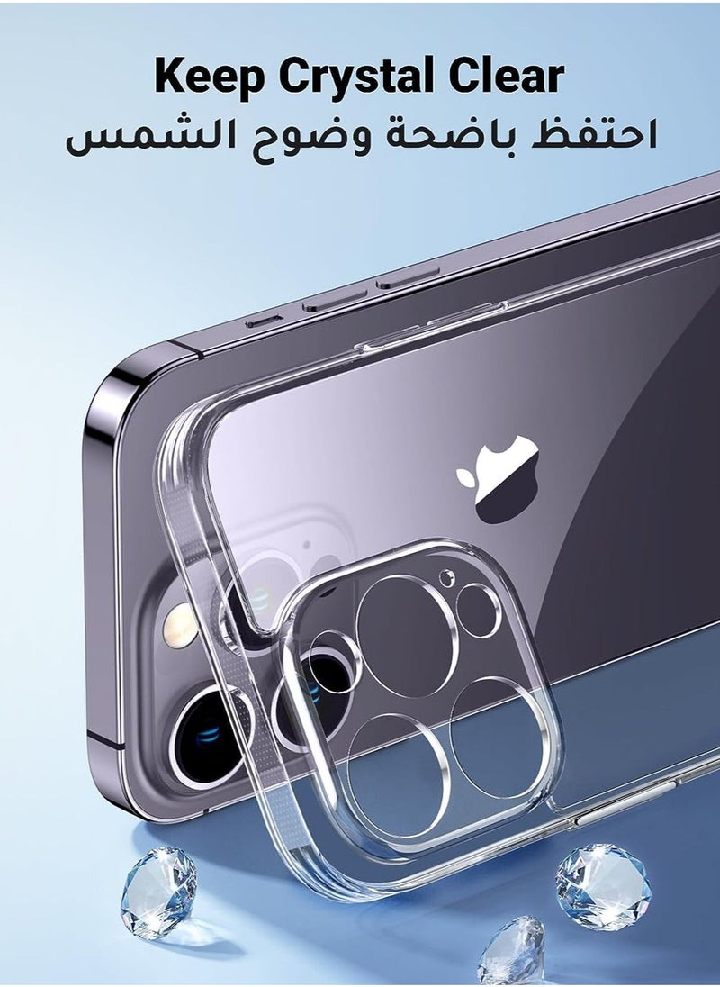 Raxoom rystal Clear iPhone 14 Pro Max Case, Non-Yellowing Shockproof Protective Phone Case Slim Thin TPU Bumper Cover [Soft Anti-Scratch], 6.7 inch (Crystal Clear) - Image 2