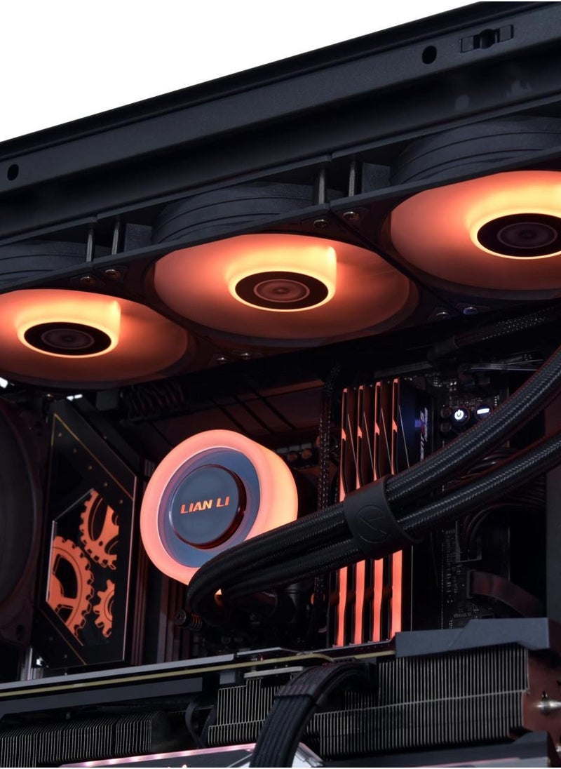 GA II Lite 360 AIO - Pre-installed 3 pcs 120x 28mm ARGB Fans . All-in-One CPU Liquid Cooler