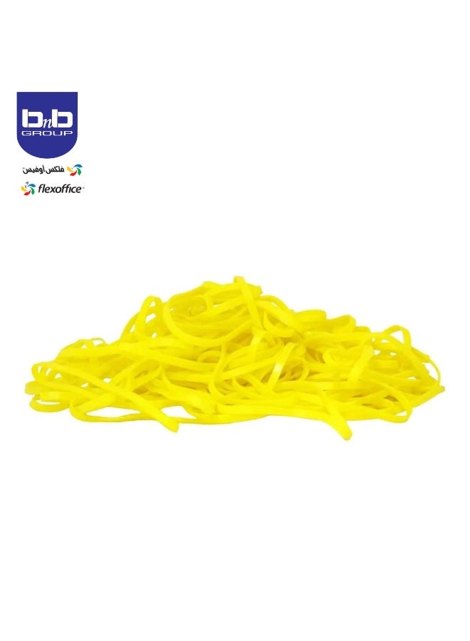 FLEXOFFICE Yellow Rubber Bands – Light, Flexible & Durable – For Office, School & Home Use - Image 4