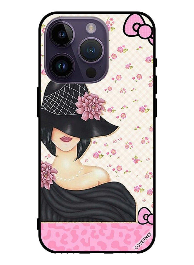 Covernex Protective Case Cover For Apple iPhone 14 Pro Hat Girl Hiding Leaves - Image 1