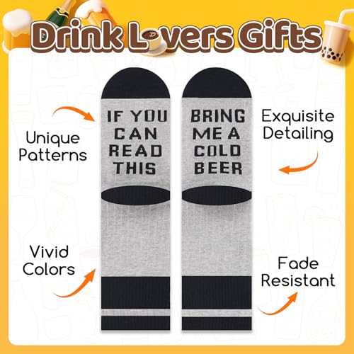 Zmart Beer Gifts for Men - Funny Socks for Beer Lovers, Father's Day Gift for Him - Image 2