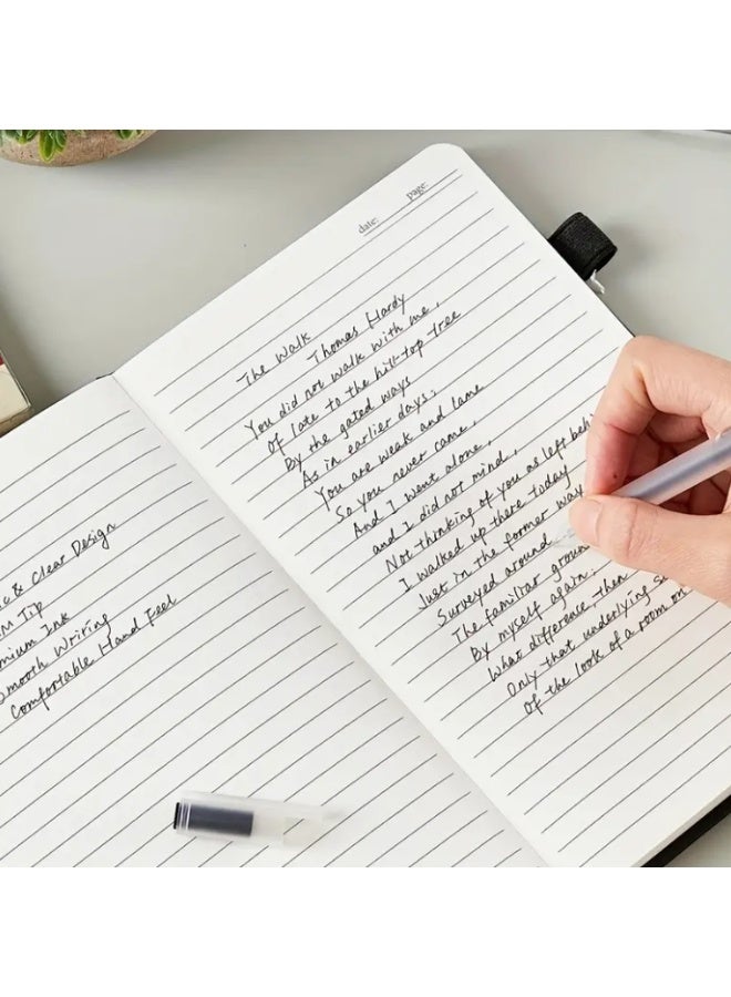 بين 10 قطع من أقلام الجل متعددة الوظائف سريعة الجفاف، برأس رفيع 0.5 مم، حبر أسود، أقلام حبر جاف ناعمة للكتابة، للمدرسة والمكتب - Image 3