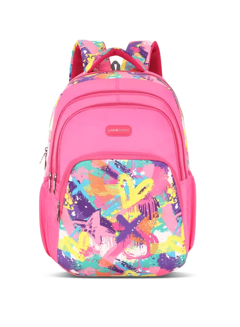 Sport 35L Splash Backpack | Laptop Compatiable | Raincover (Magenta)