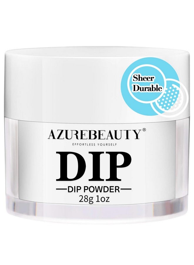 AZUREBEAUTY - Clear Dip Powder For Nails Essential Transparent Dipping Build Powder Crystal French Art Starter Manicure Beginner Diy Salon Home Gift 1 Oz28G - Image 1