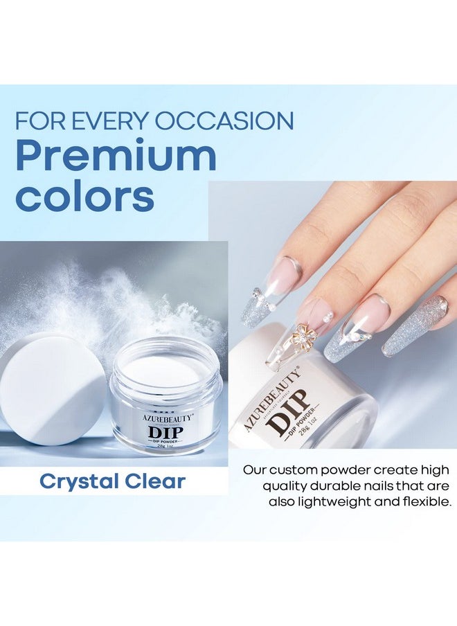 AZUREBEAUTY - Clear Dip Powder For Nails Essential Transparent Dipping Build Powder Crystal French Art Starter Manicure Beginner Diy Salon Home Gift 1 Oz28G - Image 1