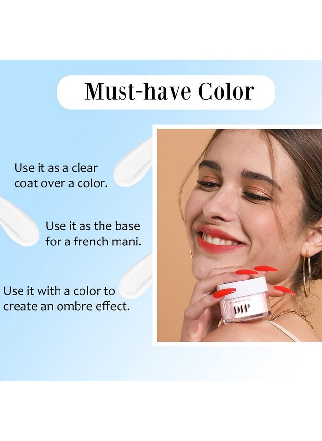 AZUREBEAUTY - Clear Dip Powder For Nails Essential Transparent Dipping Build Powder Crystal French Art Starter Manicure Beginner Diy Salon Home Gift 1 Oz28G - Image 1