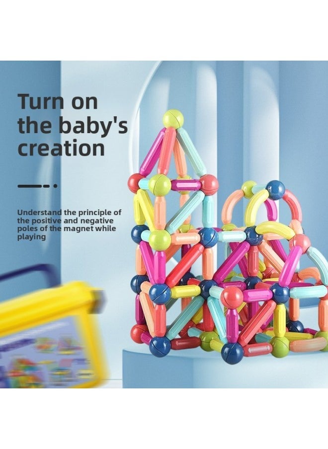 Magnetic Stick Toys For Children's Educational And Variable Building Blocks Assembled Color Boxed Early Childhood Education Toys For Girls And Boys-Color:42 Package-Color Box [Spot]-Specifications:Package  - Image 3
