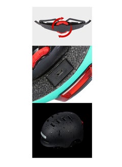Generic 2022 NEW Lamp Cycling Smart Tail Light Bike Adult Helmet Electric Bicycle MTB Road Scooter For Sport Urban Helmet Men Women(L: 58-61cm) BLACK  - Image 5