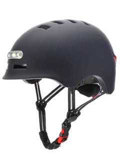 Generic 2022 NEW Lamp Cycling Smart Tail Light Bike Adult Helmet Electric Bicycle MTB Road Scooter For Sport Urban Helmet Men Women(L: 58-61cm) BLACK  - Image 1