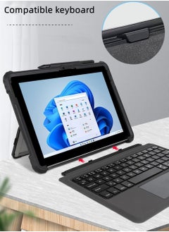 Generic Case for Microsoft Surface Pro 11 (2024),Clear Durable Anti-Drop Smart Tablet Cover with Hand Strap,Pen Holder and Shoulder Strap  - Image 5