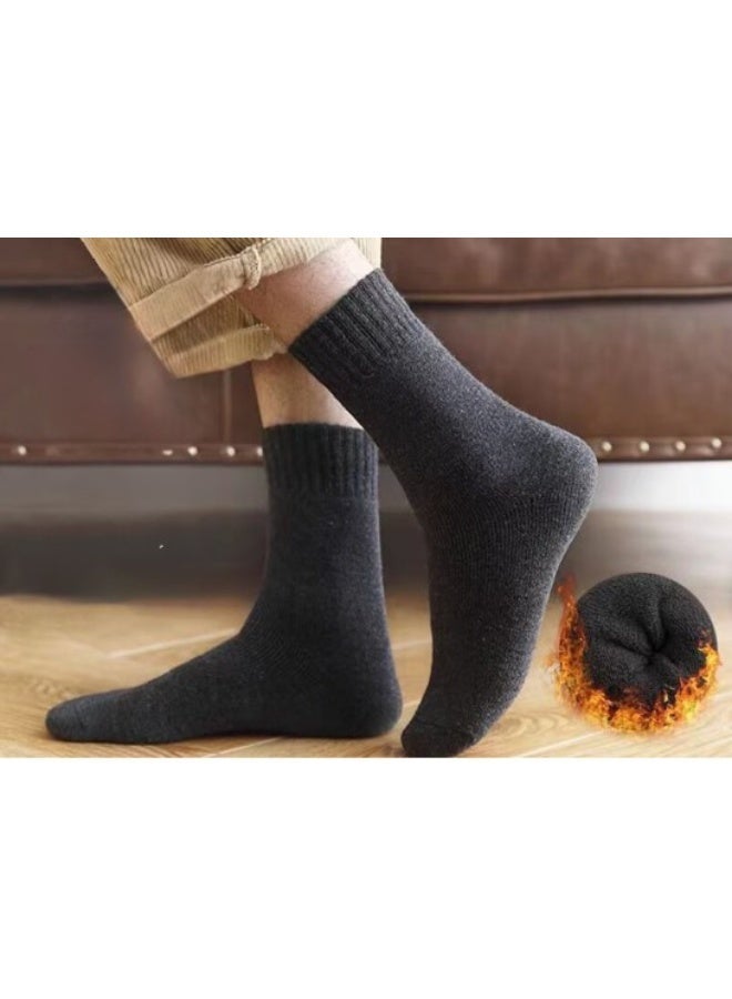 زوج واحد من الجوارب الدافئة للجنسين، مبطنة من الداخل - Image 3