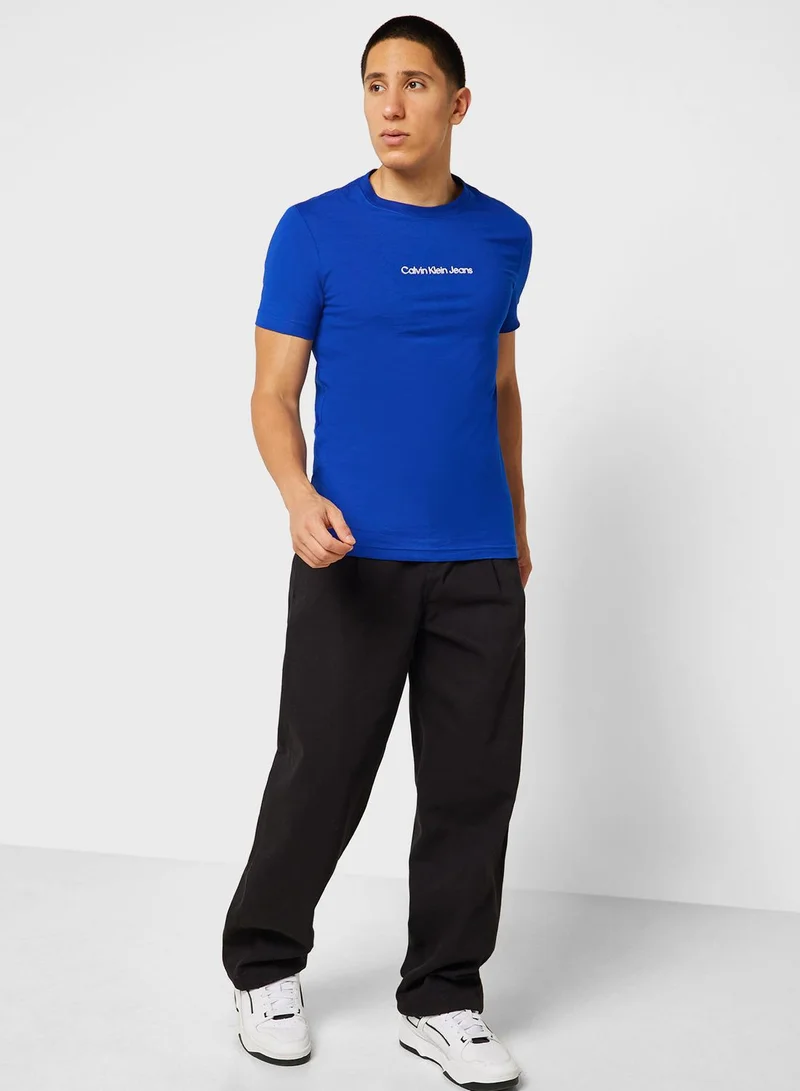 Calvin Klein Jeans Logo Crew Neck T-Shirt