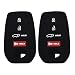 Autobase Key fob Cover for Toyota 2025 Camry 20192026 Land Cruiser 20212026 Venza Hilux Fortuner 20232026 Highlander Tundra Corolla bZ4X Prius 4 Buttons Black - Image 2