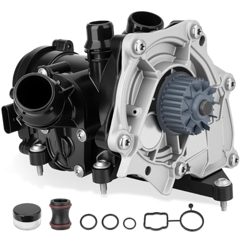 GDUKOP 06L121111P Engine Water Pump Thermostat Assembly with Gaskets Compatible with VW Arteon Jetta Golf Passat GTI, Audi A3 A4 A5 Q3 S3 TT, 1.8L 2.0L L4, Replace # 06L121111F, 06L121111H, 06L121012L - Image 1