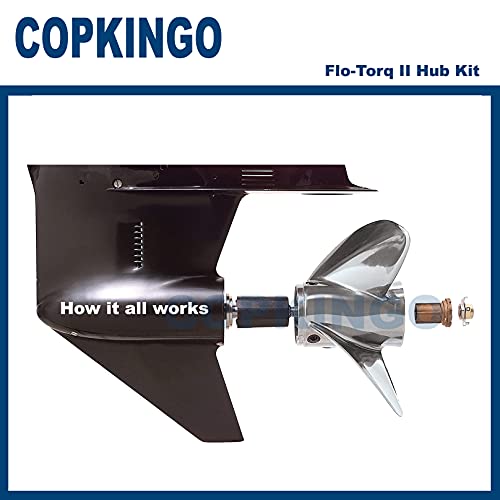 COPKINGO 835257Q1 Flo-Torq II Hub Kit for Mercury 60-300 HP Verado Mercruiser Alpha Bravo One Drives Outboard Engine Propeller 15 Spline 835257K1 - Image 5