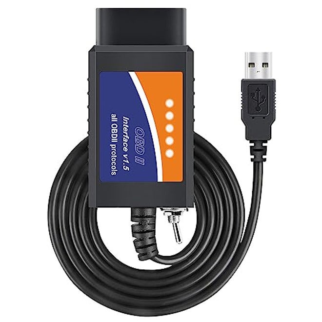 محوّل ELM327 USB فورسكان OBD2 للنوافذ وماسح ضوئي ELMconfig ومفتاح MS CAN/HS CAN لفحص نظام ويندوز للسيارات والشاحنة F150 F250 مع شريحة V1.5 PIC18F25K80 - Image 1
