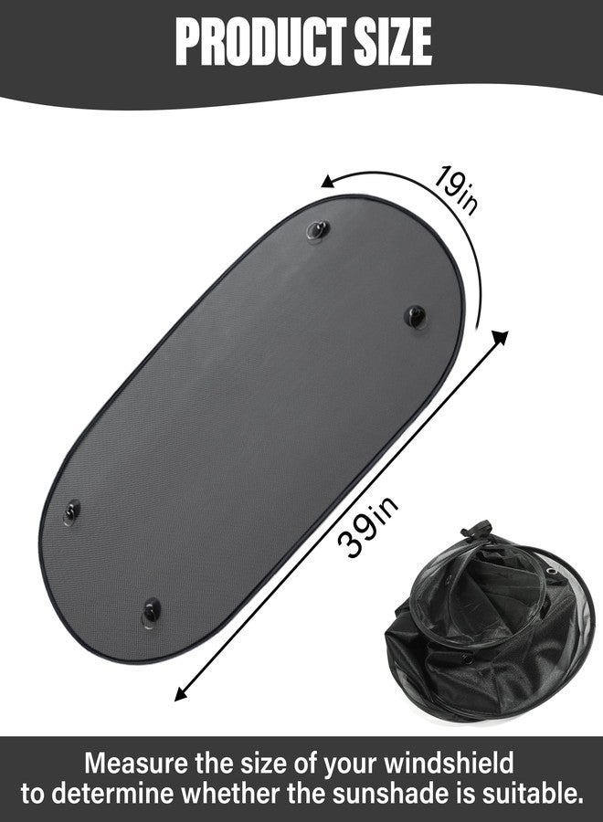 Reswish ESEWALAS Universal Rear Window Sunshade with Suction Cup, UV Protection Folding Auto Window Shade, Back Window Sun Shade for Car, Car Accessories for Baby, Pets, Children - Image 3