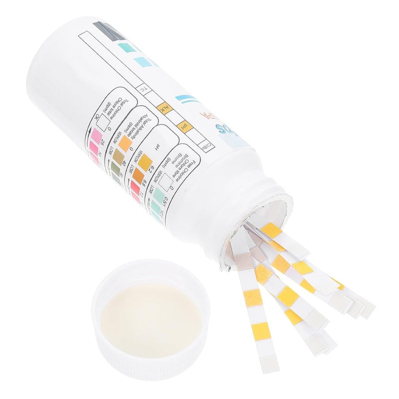 Universal design GANAZONO 50pcs 4-in-1 Water Quality Testing Strips for Swimming Pool and Aquarium, Ph and Residual Chlorine Test Paper, Pool Water Testing Kit for Accurate Chemical Analysis All-in-one local deliver plan Integrated warehouse solution Reliable local delivery service Strategic warehouse site UV resistant Globally trusted affordable quality Wide usage compatibility All-item unified delivery Modern look Flexible use switching All-round well-engineered practical build Assorted natural tone picks Easy daily handling design Flexible varied design KSA stocked goods Local available supply Riyadh Jeddah Dammam ship Pop-area nearby warehouse All budget friendly options Leakproof sealed Trendy versatile build General compatible design Ready varied options Heat insulation layer - Image 1