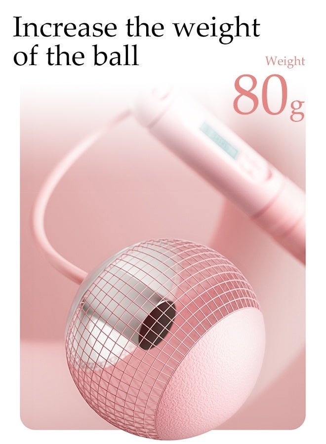 DUNISO Counting Skipping Rope with Anti-Slip Handles,Adjustable Weights and Length Cordless Jump Rope,Home Sport Equipment ,Weighted Jump Rope for Fitness, Exercise, Gym - Image 3