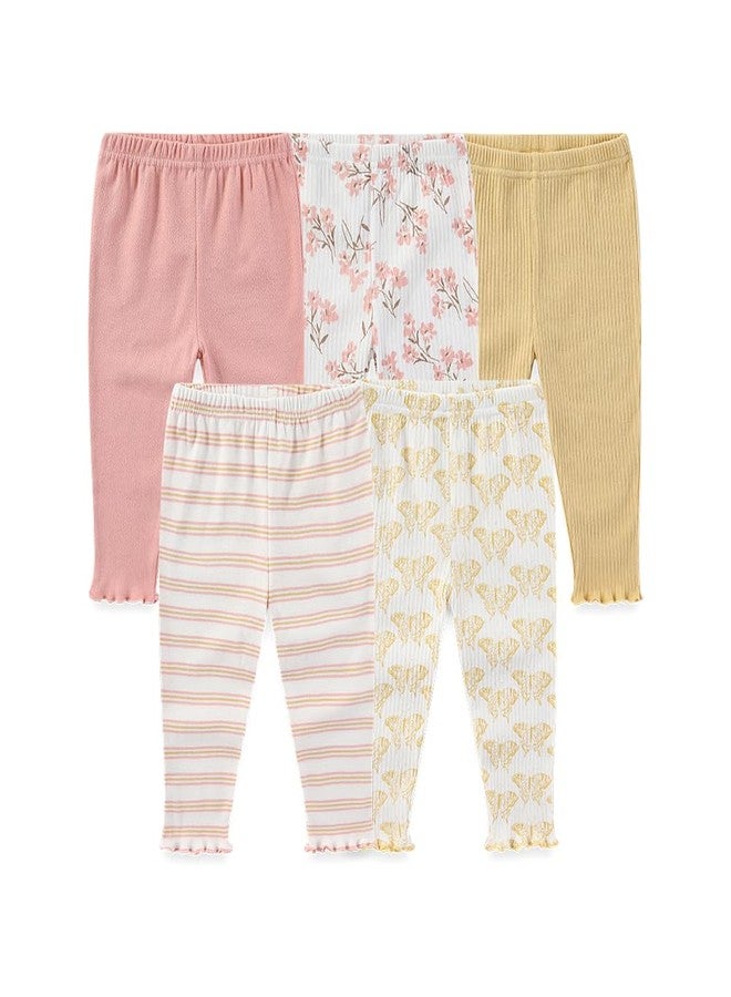 Kiddiezoom Newborn Baby Layette Set 10-Piece with Bodysuits and Pants Set for Unisex Baby Gift Sets, Pink, 0-3 Months - Image 4