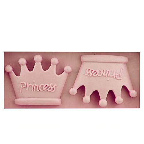 Seedomes 1PC Princess Crown Shape Silicone Mold for DIY Crystal Chocolate Desserts Jelly Shots Pudding Ice Cube Fondant Mold Gum Paste Cupcake Cake Topper Decoration Candy Soap Mould Handmade Ice Cream - Image 2